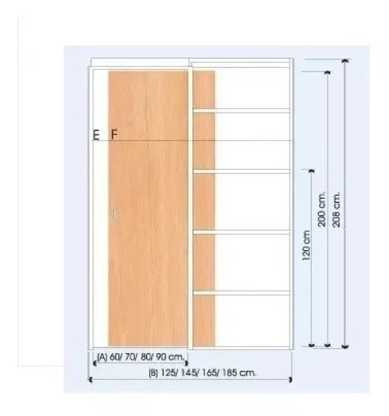 P. Corr. Embutir - m ch18 - cons. Seca - hoja CEDRO NAC. - 80 x 200