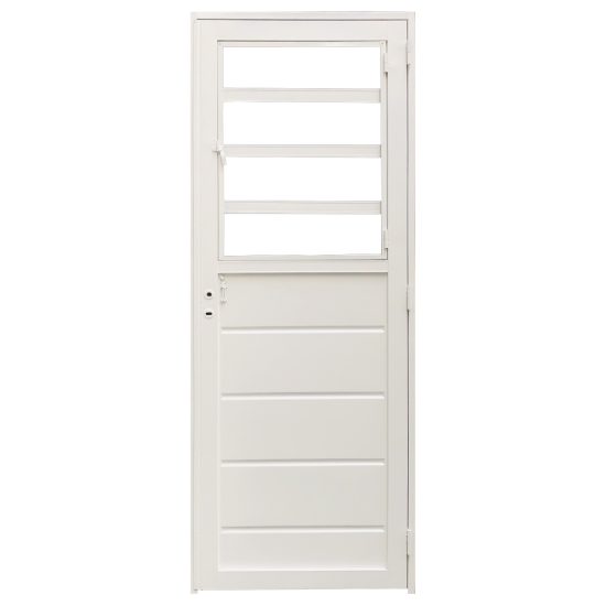 Puerta Eco - modelo 113 - 1/2 reja 80x205