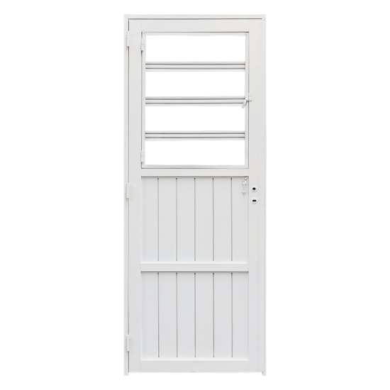 Puerta Super Eco - modelo 113 - 1/2 reja 80x205