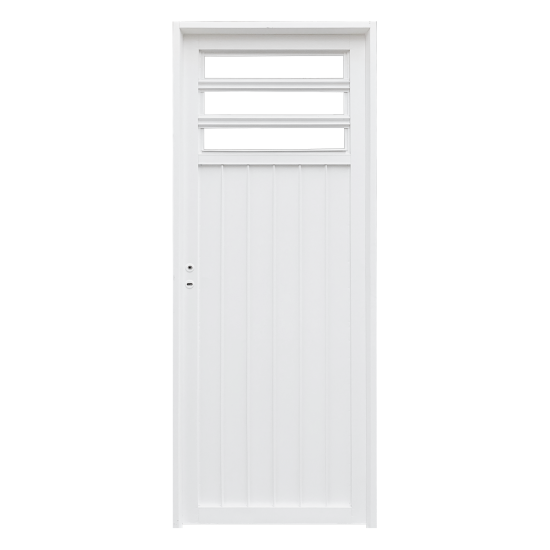 Puerta Super Eco - modelo 114 - 1/4 reja 80x205