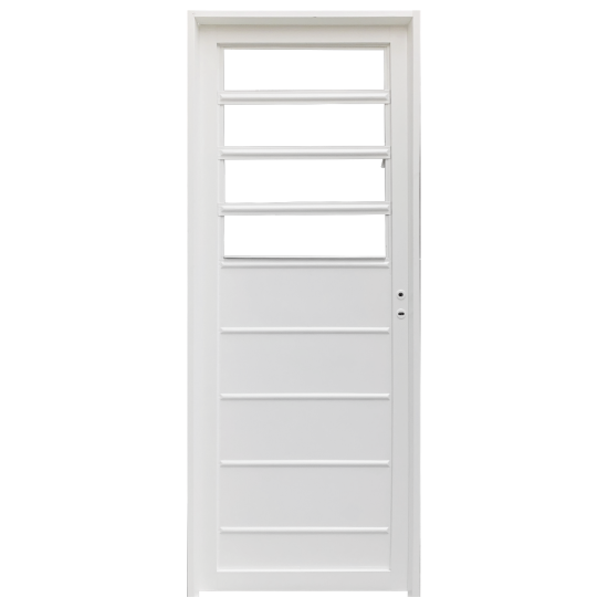 Puerta Eco - modelo 113 - 1/2 reja 80x205