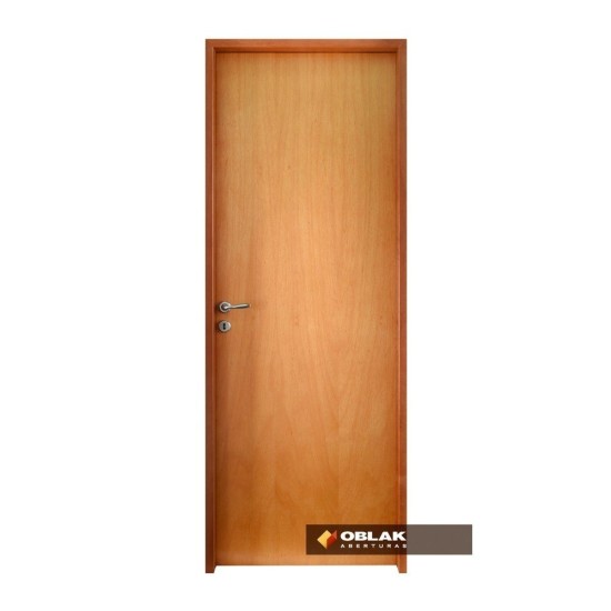 Puerta Placa Oblak - Linea Master Enchapada CEDRO - 70/10 IZQ.